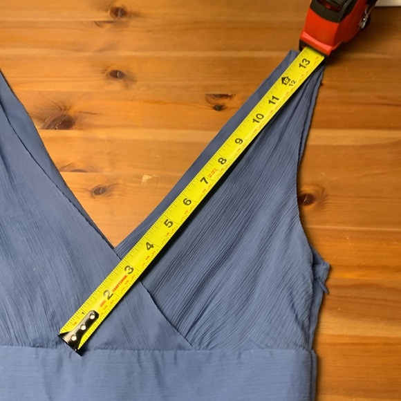 J.Crew Sophia 100% Silk Elegant Blue Sleeveless Dress - Picture 4 of 10